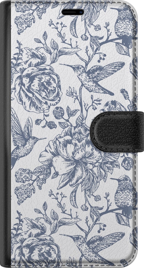 Kompatibel Tegnebogsetui til Google Pixel 9a Blomster & Fugle - Romantisk Vintage-stil Mønster