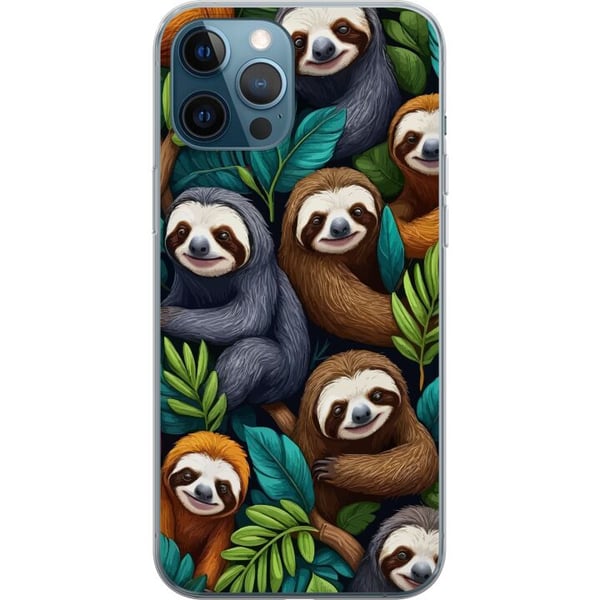 Yhteensopiva Puhelinkuori Apple iPhone 12 Pro Sengångarstil - rentoutunut muotoilu söpöllä laiskiaalla Yhteensopiva Puhelinkuori Apple iPhone 12 Pro Sengångarstil - rentoutunut muotoilu söpöllä laiskiaalla
