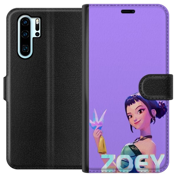 Yhteensopiva Lompakkokotelo Huawei P30 Pro Kpop Demonien metsästäjät Zoey Kristalliase Mystinen hehku Idoliestetiikka