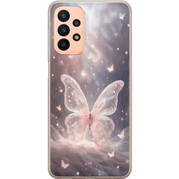 Yhteensopiva Puhelinkuori Samsung Galaxy A23 Perhonen