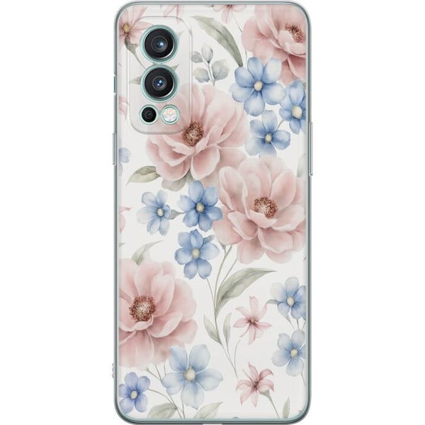 Kompatibelt Mobildeksel til OnePlus Nord 2 5G Romantiske blomster