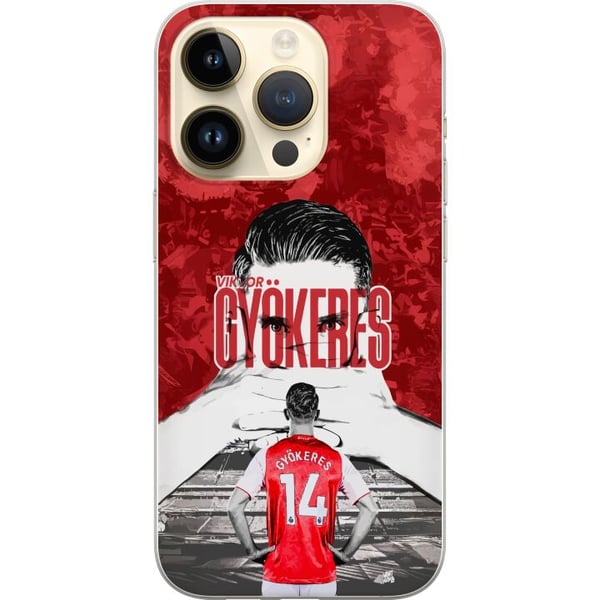 Kompatibelt Mobilskal till Apple iPhone 14 Pro Viktor Gyökeres Red Passion Design fotbollsinspirerad konst med stark energi kraft och sportig känsla Kompatibelt Mobilskal till Apple iPhone 14 Pro Viktor Gyökeres Red Passion Design fotbollsinspirerad konst med stark energi kraft och sportig känsla