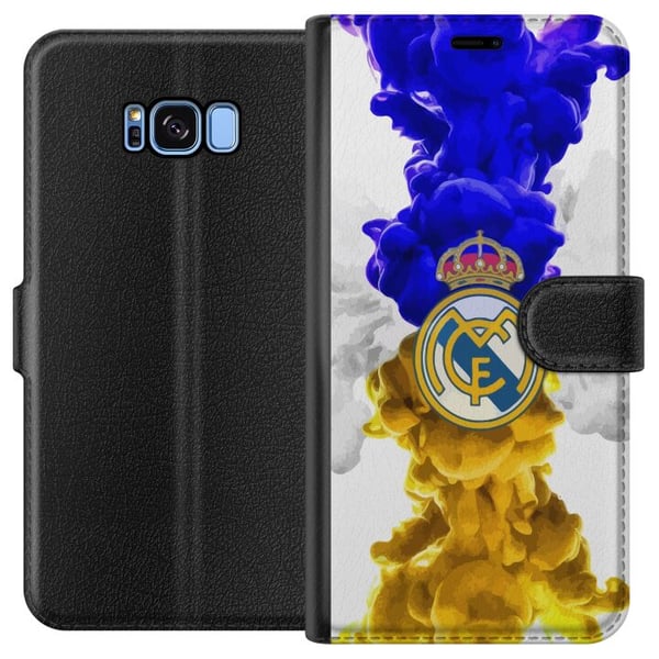 Kompatibelt Plånboksfodral till Samsung Galaxy S8 Real Madrid Färger Kompatibelt Plånboksfodral till Samsung Galaxy S8 Real Madrid Färger