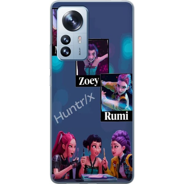Kompatibelt Mobilskal till Xiaomi 12 Pro K-pop Mira Zoey Rumi – Färgglada karaktärer i futuristisk illustration