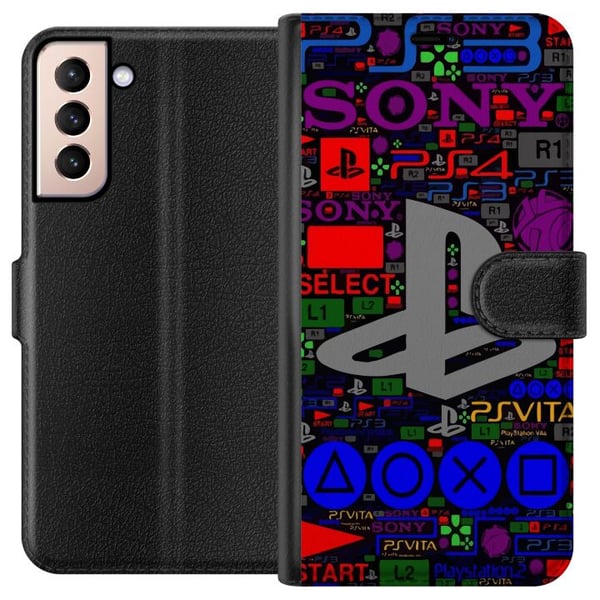 Kompatibel Tegnebogsetui til Samsung Galaxy S21 Playstation