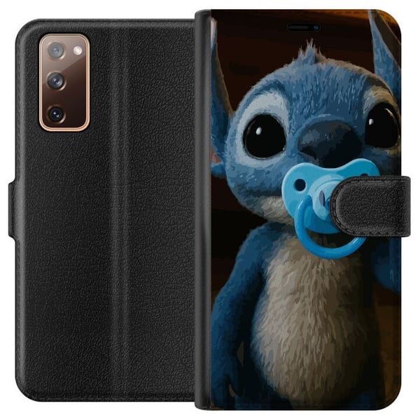 Kompatibel Tegnebogsetui til Samsung Galaxy S20 FE Stitch & Napp - babytema med sød karakter