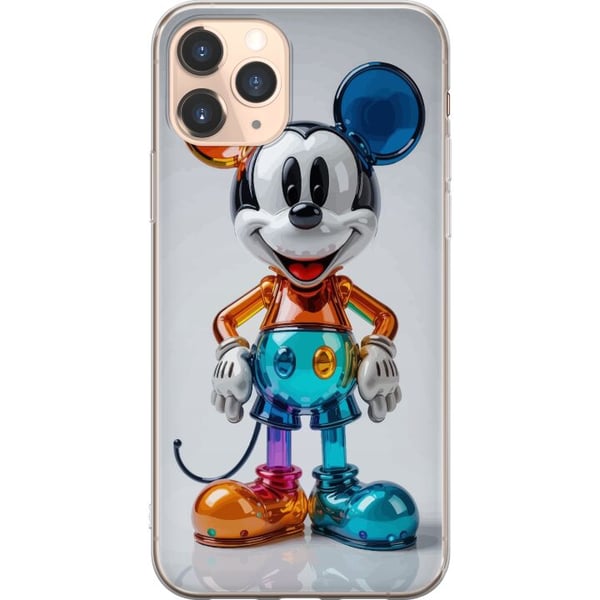 Kompatibelt Mobildeksel til Apple iPhone 11 Pro Fargerik Mikke Mus-figur futuristisk krom blank Disney popkunst moderne livlig karaktermotiv plakat