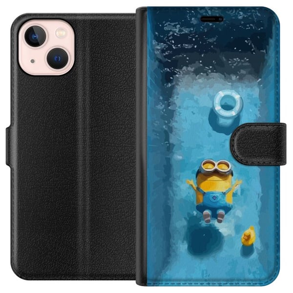 Kompatibelt Plånboksfodral till Apple iPhone 13 mini Minions Despicable Me Cartoon Movie