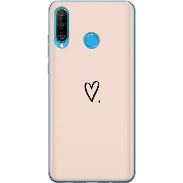 Kompatibelt Mobilskal till Huawei P30 lite Hjärta