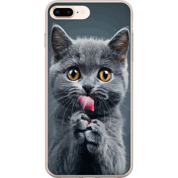 Yhteensopiva Puhelinkuori Apple iPhone 8 Plus Kissa Yhteensopiva Puhelinkuori Apple iPhone 8 Plus Kissa
