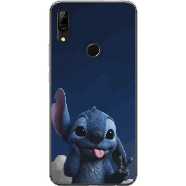 Kompatibelt Mobilskal till Huawei P Smart Z Stitch Disney blå alien Lilo and Stitch kawaii character night sky stjärnhimmel cute cartoon art