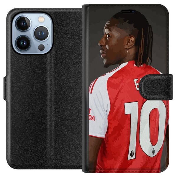 Yhteensopiva Lompakkokotelo Apple iPhone 13 Pro Eberechi Eze -design – jalkapalloaihe numero 10 Arsenal-paidassa, juliste Yhteensopiva Lompakkokotelo Apple iPhone 13 Pro Eberechi Eze -design – jalkapalloaihe numero 10 Arsenal-paidassa, juliste