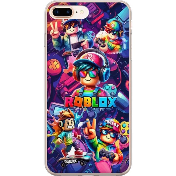 Yhteensopiva Puhelinkuori Apple iPhone 8 Plus Värikäs Roblox-peliryhmä kuulokkeineen ja neonväreineen lapsille ja pelaamisesta kiinnostuneille Yhteensopiva Puhelinkuori Apple iPhone 8 Plus Värikäs Roblox-peliryhmä kuulokkeineen ja neonväreineen lapsille ja pelaamisesta kiinnostuneille