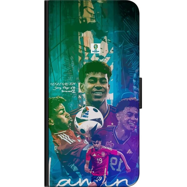 Kompatibelt Lommeboketui til Samsung Galaxy A03s Lamine Yamal-fotballmotiv med Barcelona- og Spania-inspirasjon i fargerik stil