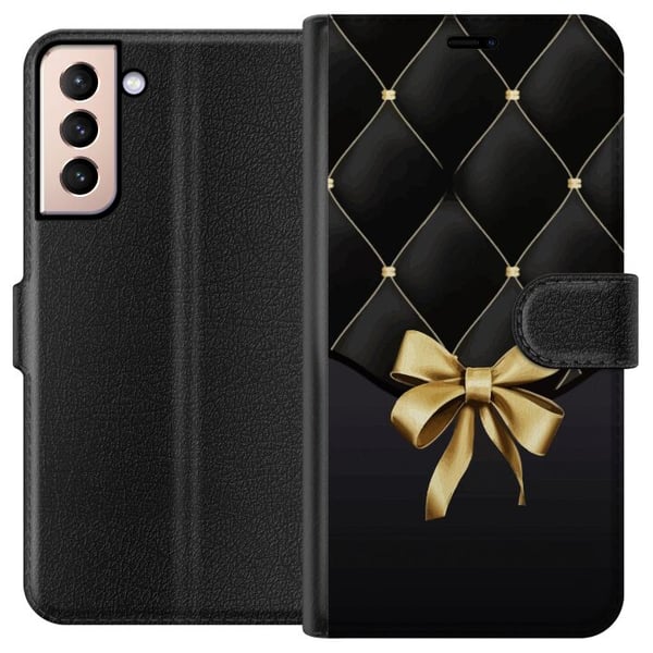Kompatibel Tegnebogsetui til Samsung Galaxy S21 Luksuriøs rosette Kompatibel Tegnebogsetui til Samsung Galaxy S21 Luksuriøs rosette