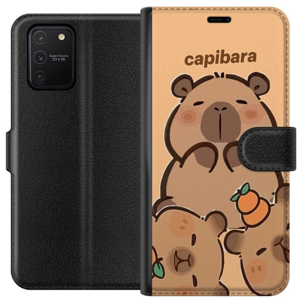 Kompatibelt Lommeboketui til Samsung Galaxy S10 Lite Capybara kawaii søt figur samleobjekt Kompatibelt Lommeboketui til Samsung Galaxy S10 Lite Capybara kawaii søt figur samleobjekt