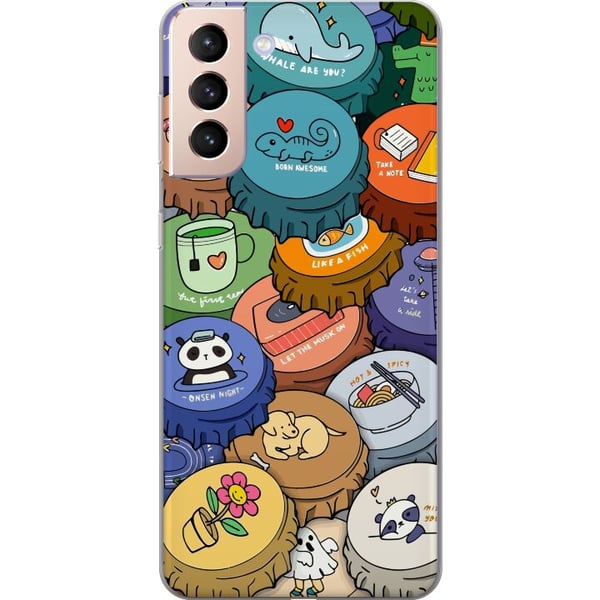 Kompatibelt Mobildeksel til Samsung Galaxy S21 Kawaii søte figurer anime manga-leketøy