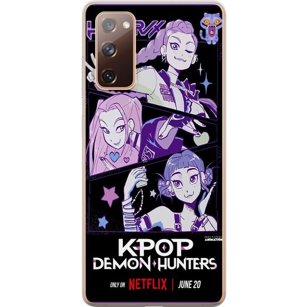 Kompatibelt Mobildeksel til Samsung Galaxy S20 FE Kpop Demonjegere Huntrix Stjerner Mira Zoey Rumi Lilla Idolglød Kompatibelt Mobildeksel til Samsung Galaxy S20 FE Kpop Demonjegere Huntrix Stjerner Mira Zoey Rumi Lilla Idolglød