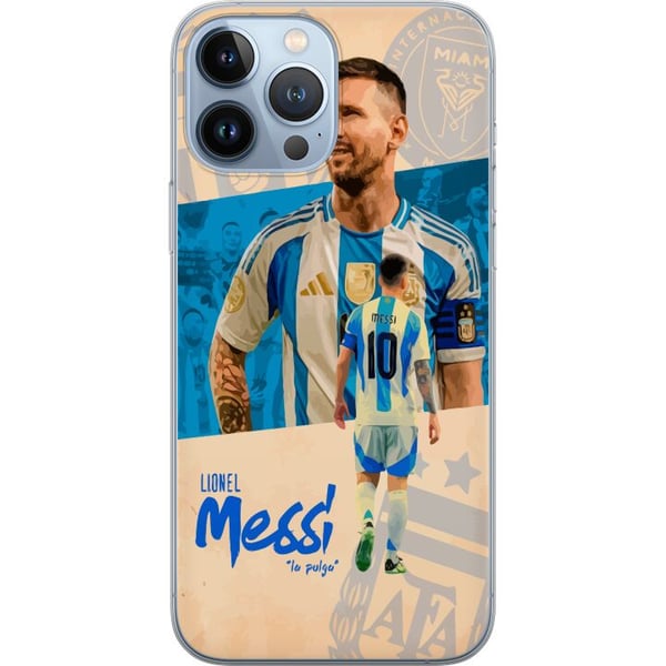 Kompatibelt Mobildeksel til Apple iPhone 13 Pro Max Portrett av Lionel Messi i Argentina-drakt, ikonisk design for fotballfans med lidenskap og energ