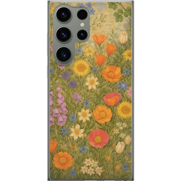 Kompatibel Mobilcover til Samsung Galaxy S23 Ultra Eng i fuldt flor med vilde farver og nostalgisk stemning Kompatibel Mobilcover til Samsung Galaxy S23 Ultra Eng i fuldt flor med vilde farver og nostalgisk stemning