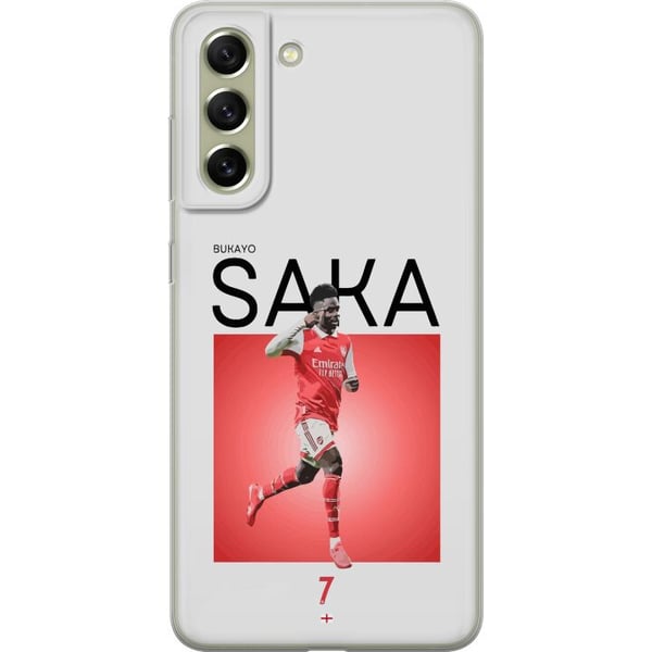Kompatibel Mobilcover til Samsung Galaxy S21 FE 5G Bukayo Saka Arsenal England 16 assists trods skade fodbold teknisk hurtig spiller, der leverer stæ