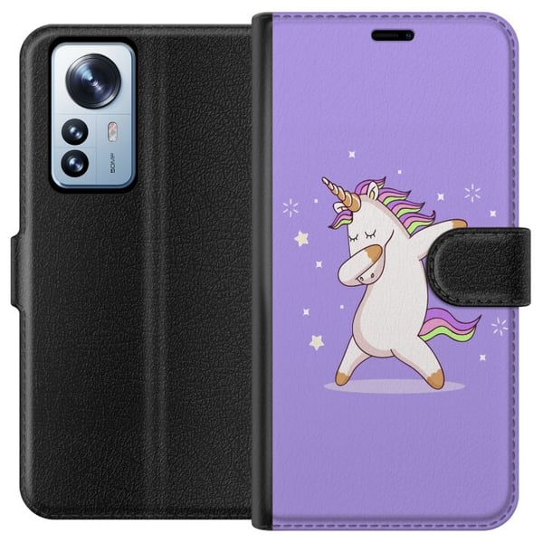 Kompatibelt Plånboksfodral till Xiaomi 12 Pro Unicorn Dab