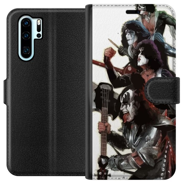Yhteensopiva Lompakkokotelo Huawei P30 Pro Kiss Hard Rock Klassinen Rock Yhtye Musiikki