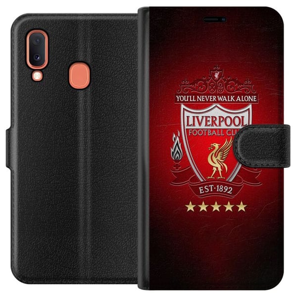 Kompatibelt Lommeboketui til Samsung Galaxy A20e YNWA Liverpool Kompatibelt Lommeboketui til Samsung Galaxy A20e YNWA Liverpool