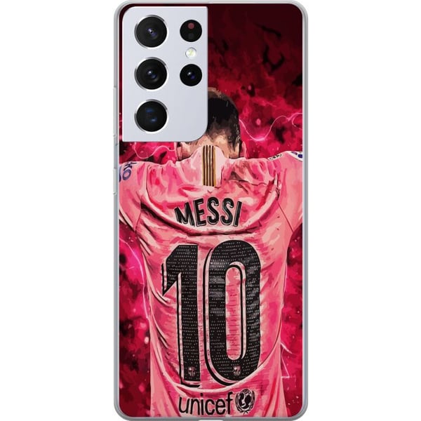 Kompatibelt Mobildeksel til Samsung Galaxy S21 Ultra 5G Messi Fotboll Barcelona Argentina Motiv Legendarisk Spelare Kompatibelt Mobildeksel til Samsung Galaxy S21 Ultra 5G Messi Fotboll Barcelona Argentina Motiv Legendarisk Spelare