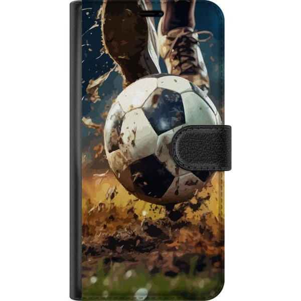 Kompatibel Tegnebogsetui til Samsung Galaxy S23 Fodbold