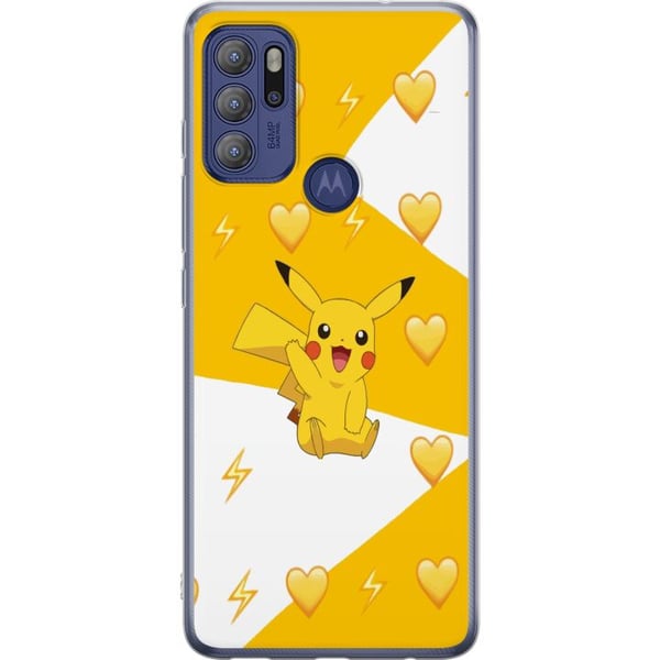 Kompatibel Mobilcover til Motorola Moto G60S Pikachu Pokémon Gaming Figur Spelmotiv Populär Ikon