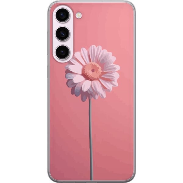 Kompatibel Mobilcover til Samsung Galaxy S23+ Enkel lyserød blomst på lys baggrund elegant minimalistisk design perfekt til et stilrent look Kompatibel Mobilcover til Samsung Galaxy S23+ Enkel lyserød blomst på lys baggrund elegant minimalistisk design perfekt til et stilrent look