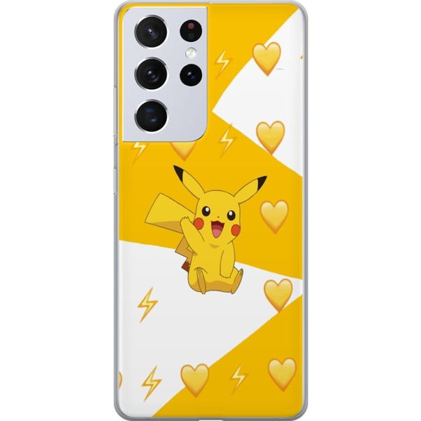 Kompatibel Mobilcover til Samsung Galaxy S21 Ultra 5G Pikachu Pokémon Gaming Figur Spelmotiv Populär Ikon Kompatibel Mobilcover til Samsung Galaxy S21 Ultra 5G Pikachu Pokémon Gaming Figur Spelmotiv Populär Ikon
