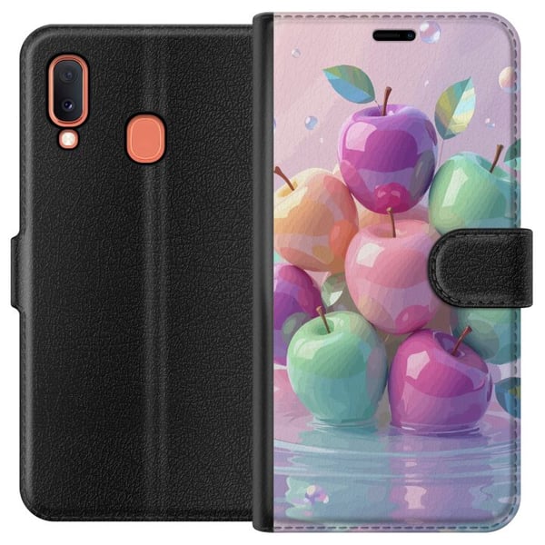 Yhteensopiva Lompakkokotelo Samsung Galaxy A20e Taikaomenat Fantasia Satumainen hedelmä