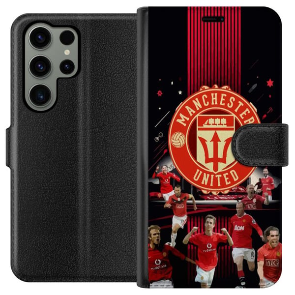 Kompatibelt Lommeboketui til Samsung Galaxy S23 Ultra Manchester United F.C. Kompatibelt Lommeboketui til Samsung Galaxy S23 Ultra Manchester United F.C.