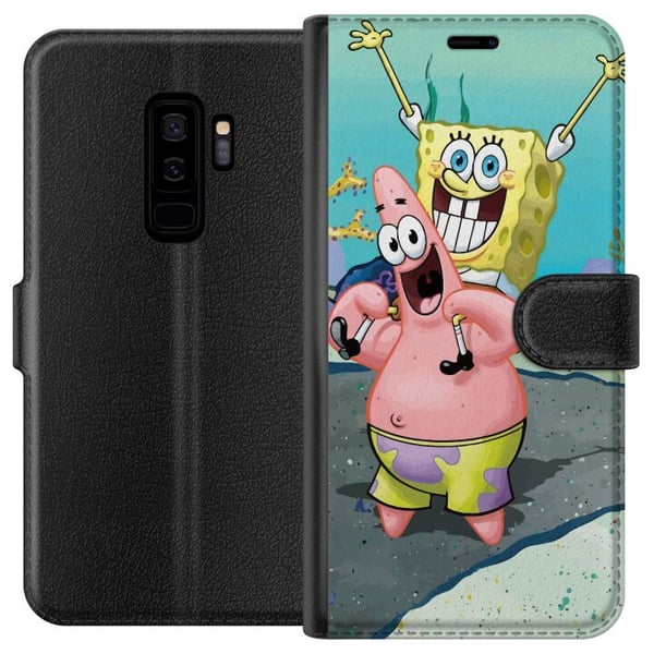 Yhteensopiva Lompakkokotelo Samsung Galaxy S9+ SpongeBob Neliö Yhteensopiva Lompakkokotelo Samsung Galaxy S9+ SpongeBob Neliö