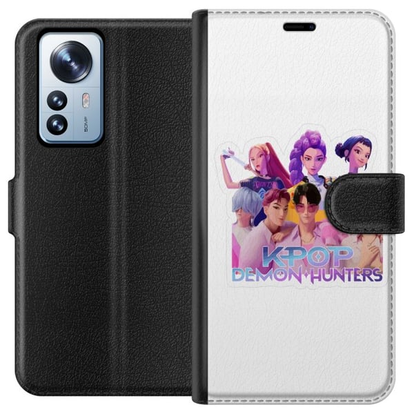 Kompatibelt Plånboksfodral till Xiaomi 12 Pro Kpop Demon Hunters United Group Seven Anime Idols Fantasy Energy