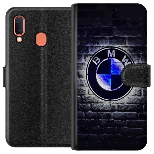 Kompatibelt Plånboksfodral till Samsung Galaxy A20e BMW