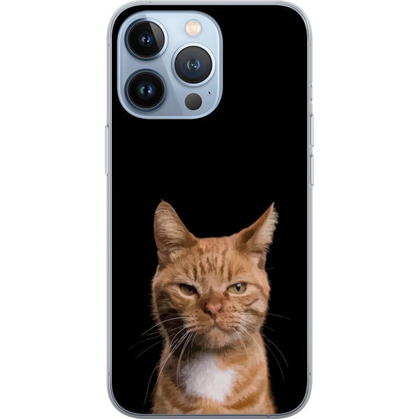 Yhteensopiva Puhelinkuori Apple iPhone 13 Pro Lähikuva oranssista kissasta mustaa taustaa vasten, voimakas kontrasti ja ilmeikäs katse Yhteensopiva Puhelinkuori Apple iPhone 13 Pro Lähikuva oranssista kissasta mustaa taustaa vasten, voimakas kontrasti ja ilmeikäs katse