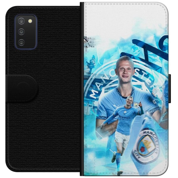 Kompatibelt Lommeboketui til Samsung Galaxy A03s Erling Haaland Manchester City Norge ultrarask og sterk spiss med utrolig effektivitet og toppnivå i