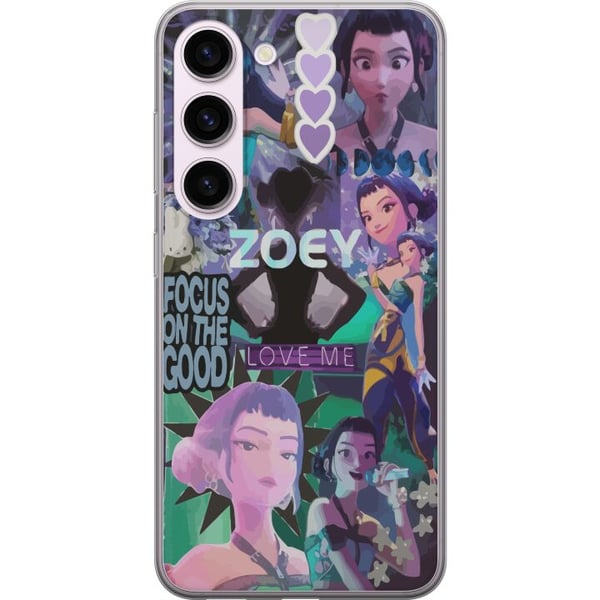 Yhteensopiva Puhelinkuori Samsung Galaxy S23 Kpop Demoninmetsästäjät Zoey Estetiikka Violetti Rakasta minua Mystinen Idolifiilis