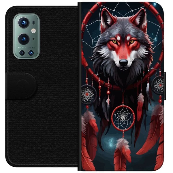 Kompatibel Tegnebogsetui til OnePlus 9 Pro Ulven