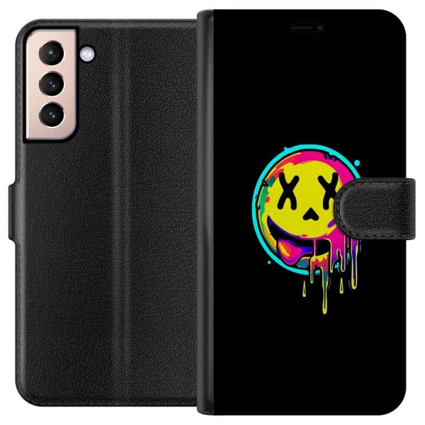 Kompatibelt Lommeboketui til Samsung Galaxy S21 Smil Kompatibelt Lommeboketui til Samsung Galaxy S21 Smil