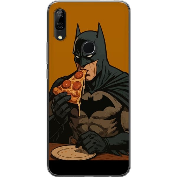 Kompatibel Mobilcover til Huawei P Smart Z Batman-plakat spiser pizza DC Comics-helt tegneserie retro humor sjov madillustration sjov kunst