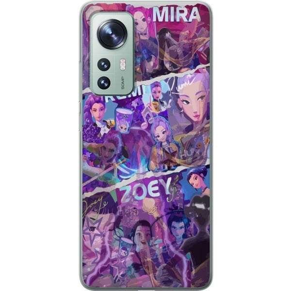 Kompatibel Mobilcover til Xiaomi 12 Valorant piger plakat Mira Rumi Zoey Riot Games anime gaming agenter neonstil karakter fanart kunst