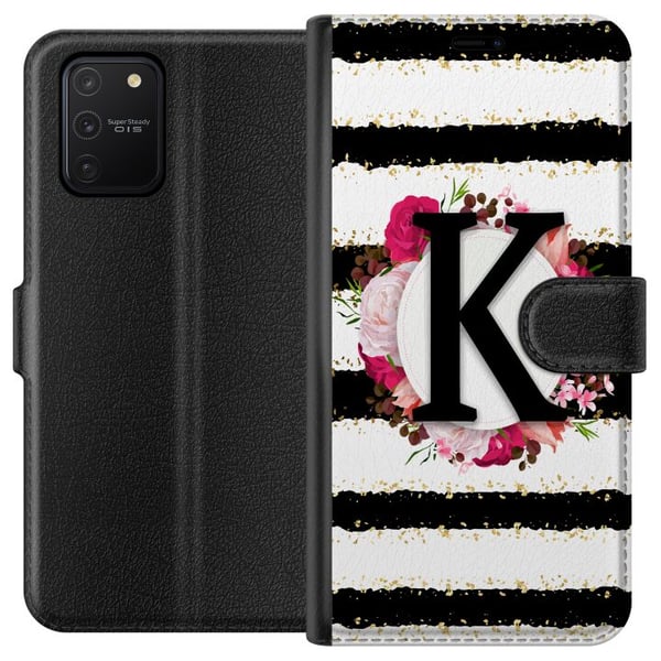 Kompatibelt Lommeboketui til Samsung Galaxy S10 Lite Bokstaven K Kompatibelt Lommeboketui til Samsung Galaxy S10 Lite Bokstaven K
