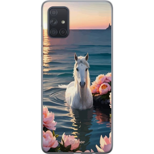 Kompatibel Mobilcover til Samsung Galaxy A71 Svømmende hest