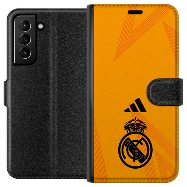 Kompatibelt Lommeboketui til Samsung Galaxy S21+ 5G Real Madrid CF Kompatibelt Lommeboketui til Samsung Galaxy S21+ 5G Real Madrid CF
