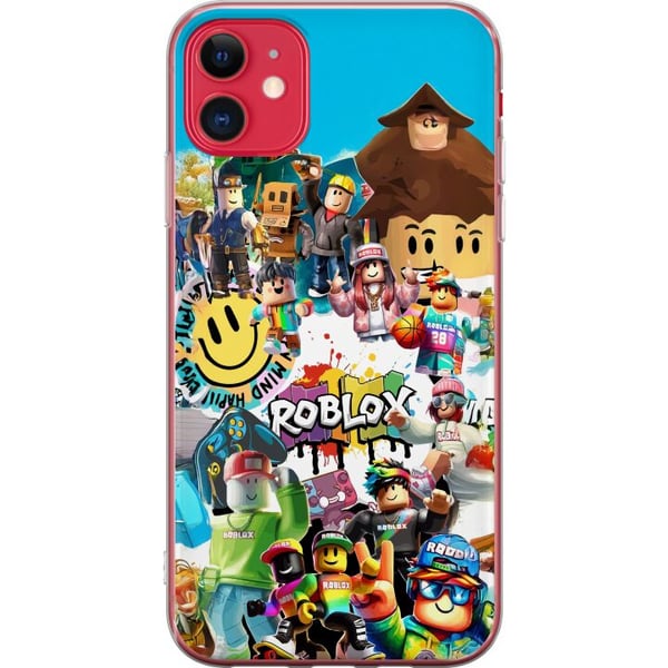 Kompatibel Mobilcover til Apple iPhone 11 Roblox Party farverigt motiv med spilfigurer og gamingenergi til alle fans