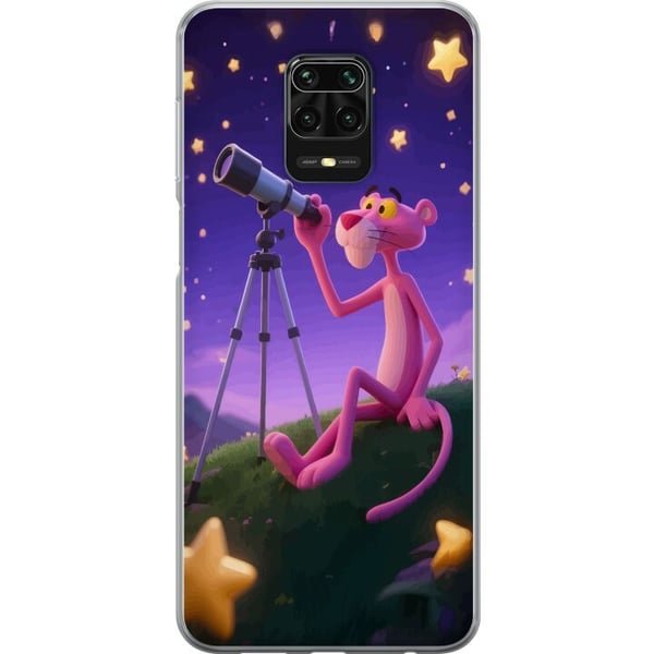 Kompatibel Mobilcover til Xiaomi Redmi Note 9S Pink Panther Stars med Den Lyserøde Panter blandt stjerner – et retro og charmerende motiv